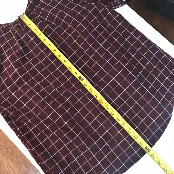 3/$20 Sonoma Women's PL Petite Large Wine Color Long Sleeved Button Up Blouse - Picture 10 of 10